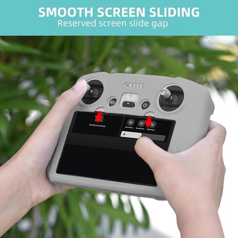 حافظة حماية من السيليكون BRDRC Mini 3 Pro لجهاز التحكم عن بعد DJI RC ملحقات مقاومة للخدش (رمادي) in Kuwait