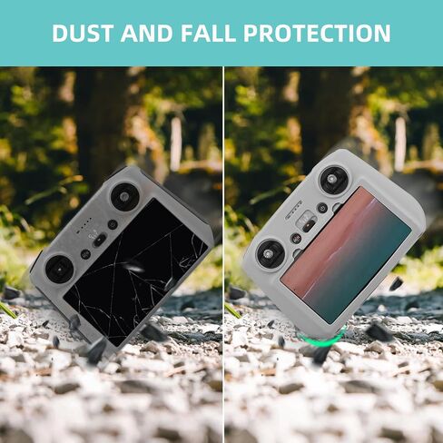 حافظة حماية من السيليكون BRDRC Mini 3 Pro لجهاز التحكم عن بعد DJI RC ملحقات مقاومة للخدش (رمادي) in Kuwait