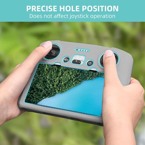 حافظة حماية من السيليكون BRDRC Mini 3 Pro لجهاز التحكم عن بعد DJI RC ملحقات مقاومة للخدش (رمادي) in Kuwait