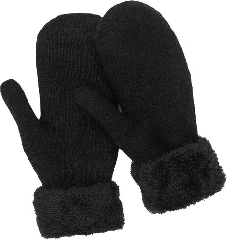 Vikodah Kids Mittens Winter Warm Knit Baby Boys Girls Outdoor Warm Thermal Gloves for Toddlers 1-2 Years in Kuwait