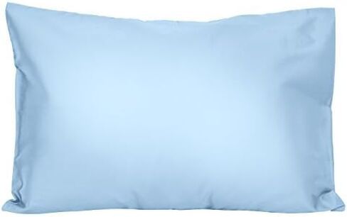 3 Toddler Pillowcases - 1 Blue and 2 White - Envelope Style - for Pillows Sized 13x18 and 14x19-100% Cotton with Soft Sateen Weave - Machine Washable (1 Blue and 2 White) in Saudi Arabia