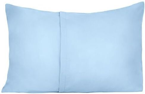 3 Toddler Pillowcases - 1 Blue and 2 White - Envelope Style - for Pillows Sized 13x18 and 14x19-100% Cotton with Soft Sateen Weave - Machine Washable (1 Blue and 2 White) in Saudi Arabia
