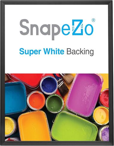 SnapeZo Poster Frame 36x48, Black, 1.25 Inch Aluminum Profile, Front-Loading Snap Frame, Wall Mounting, Professional Series in Saudi Arabia