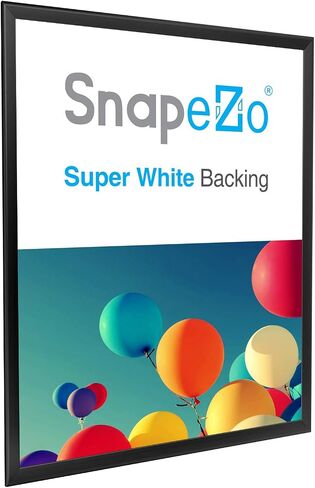 SnapeZo Poster Frame 36x48, Black, 1.25 Inch Aluminum Profile, Front-Loading Snap Frame, Wall Mounting, Professional Series in Saudi Arabia