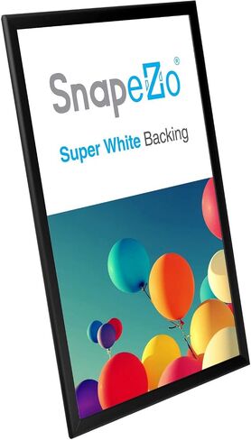 SnapeZo Poster Frame 36x48, Black, 1.25 Inch Aluminum Profile, Front-Loading Snap Frame, Wall Mounting, Professional Series in Saudi Arabia