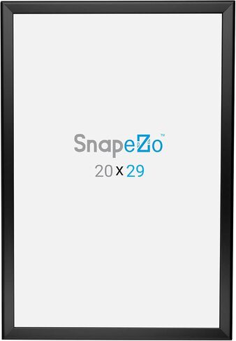 SnapeZo Poster Frame 36x48, Black, 1.25 Inch Aluminum Profile, Front-Loading Snap Frame, Wall Mounting, Professional Series in Saudi Arabia