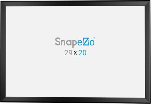 SnapeZo Poster Frame 36x48, Black, 1.25 Inch Aluminum Profile, Front-Loading Snap Frame, Wall Mounting, Professional Series in Saudi Arabia