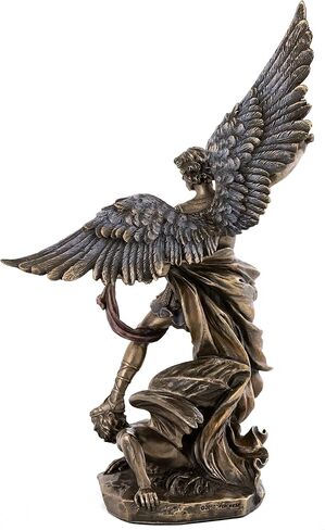 Top Collection Archangel St. Michael Statue - Michael Archangel of Heaven Defeating Lucifer in Premium Cold-Cast Bronze - 10-Inch Collectible Angel Figurine in Saudi Arabia