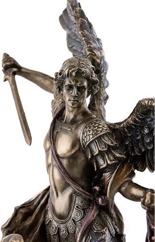 Top Collection Archangel St. Michael Statue - Michael Archangel of Heaven Defeating Lucifer in Premium Cold-Cast Bronze - 10-Inch Collectible Angel Figurine in Saudi Arabia