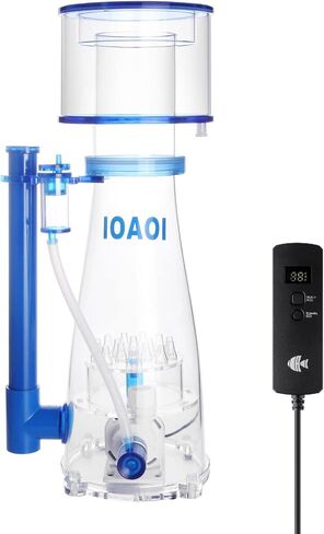 Protein Skimmers for Saltwater Aquariums up to 210 Gallons Fish Tank Cast Acrylic Protein Skimmer Ultra Quiet Needle Pinwheel DC Pump 23W for Big Tank Water Flow and Air Flow Adjustable in Kuwait