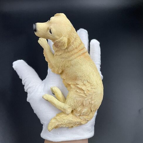 e-dreamstore 1P Resin Small Simulated Dog, Golden Labrador Retriever Dog Figurine, Lying Posture, Garden Statue, Dog Pendulum Model Car Home Accessories in Saudi Arabia