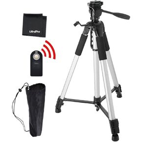 UltraPro 72" Inch Aluminum Camera Tripod + Wireless Remote Bundle for Canon Digital Cameras, Includes UltraPro Microfiber Cleaning Cloth in Kuwait