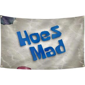 WSINO Hoes Mad Flag 3x5Ft Funny Meme Tapestry for College Dorm Room Guys Man Cave Frat Bedroom Art Deco in Kuwait