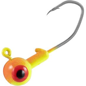 Dr.Fish 20 Pack Fishing Jig Heads, Sickle Hook Crappie Jigs Heads Round Ball Fishing Jigs for Bass Fishing Crappie Trout Hook Lure Live Bait Jigs Plastic Freshwater Panfish Bluegill Trout
