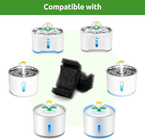 12 Pack Cat Water Fountain Sponge Filters for Wonder Creature Sponge Pet Fountain Filters, Dog Fountain Sponge Filter Replacement for Crystal, Fantasy, Catit and Aonboy Cat Fountain in Saudi Arabia