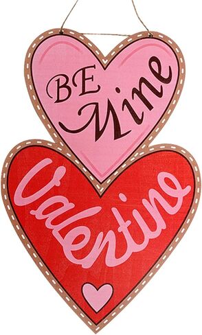 cnmg عيد الحب سماع شكل الباب شماعات عيد الحب علامة لديكور الباب الأمامي عيد الحب باب خشبي معلق علامة عيد الحب محادثة قلوب علامة الباب لغرفة النوم المنزلية in Kuwait