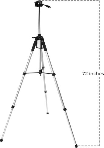 ترايبود الكاميرا UltraPro عالي التحمل من الألومنيوم مقاس 182.88 سم + حزمة جهاز تحكم عن بعد لاسلكية لكاميرات Canon الرقمية، يتضمن قماش تنظيف UltraPro Bonus من الألياف الدقيقة in Kuwait