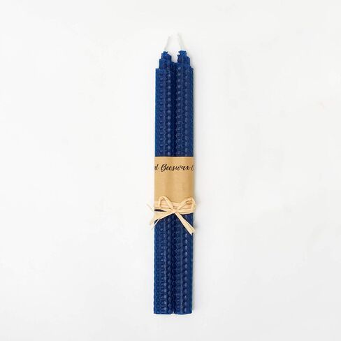 100% Beeswax Handmade Taper Candles (Honey Yellow) - 10 Inch Smokeless Dripless Pair - Natural Subtle Honey Smell - Elegant Honeycomb Design - by Galanta & Co. in Saudi Arabia