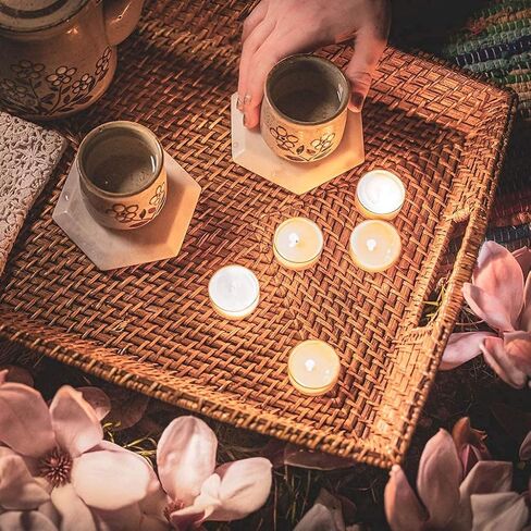 كاندل كوتور شموع معطرة بالفانيليا، 36 قطعة من شموع تي لايت مع كوب شفاف، شمع صويا معطرة للغاية بنسبة 95%، زيوت عطرية طبيعية، وقت احتراق طويل، مجموعة هدايا شموع للنساء in Kuwait