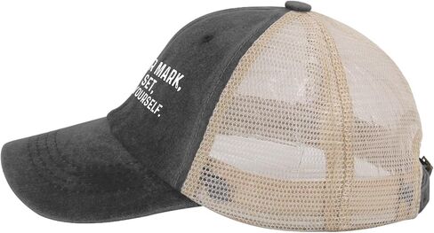 ON Your Mark GET Set GO Fuck Yourself Hat Trucker Hat Men Trendy Mesh Cap for Summer in Saudi Arabia
