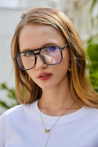 FEISEDY Retro Aviator Reading Glasses Women Men Blue Light Blocking Reader Plastic Lightweight Frame B0071 in Kuwait