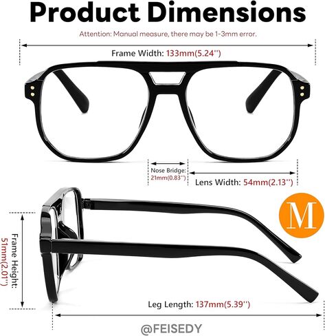 FEISEDY Retro Aviator Reading Glasses Women Men Blue Light Blocking Reader Plastic Lightweight Frame B0071 in Kuwait