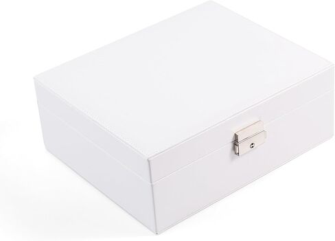 One Modern May Jewelry Box for Young Girls Teen Girls and Women with Lift Out Tray and Silver Latch - 9 x 7.5 x 3.4 inches (Pink) in Kuwait