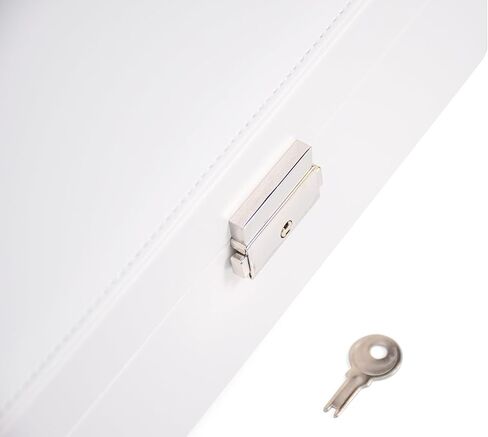 One Modern May Jewelry Box for Young Girls Teen Girls and Women with Lift Out Tray and Silver Latch - 9 x 7.5 x 3.4 inches (Pink) in Kuwait