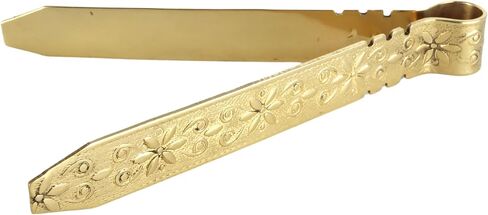 Needzo Embossed Brass Incense Tongs, Charcoal Mover Tweezers, Catholic Church Supplies, 5 Inches in Saudi Arabia