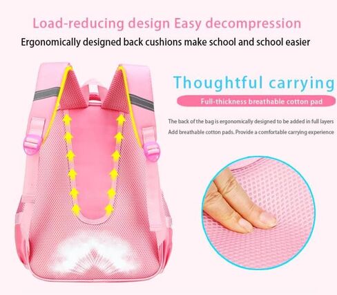KUJIAPIN 2Pcs Bowknot Printed Girls Backpack Pretty Princess Backpack Set Kids Elementary Primary Students Bookbag in Saudi Arabia