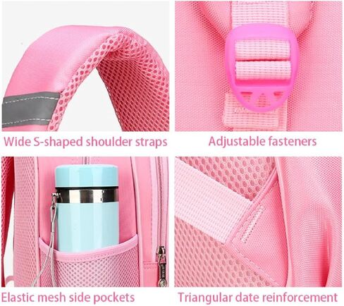 KUJIAPIN 2Pcs Bowknot Printed Girls Backpack Pretty Princess Backpack Set Kids Elementary Primary Students Bookbag in Saudi Arabia