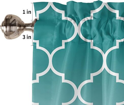 Fall Maples Pumpkins Curtain Valance for Windows Thanksgiving Curtains Living Room Kitchen Bathroom Farmhouse, Blue Grey Orange Pumpkins Harvest Floral Short Rod Pocket Curtain Window Treatment 54x18 in Saudi Arabia