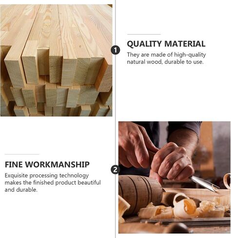 Cabilock Wooden Box 2pcs Unfinished Square Wood Box DIY Craft Wooden Box Jewelry Ring Box Unpainted Storage Box with Hinged Lid Front Clasp for Bracelet Watch Necklace Earrings Style 2 Memory Box in Saudi Arabia