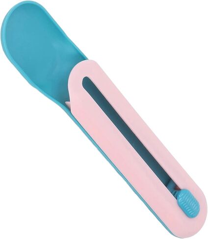 GLOGLOW Premium Cat Food Spoon PP Plastic - Wet Treats Dispenser -, Sturdy & Exquisite Blue Spoon with Handle Suitable for Feeding Cats in Saudi Arabia