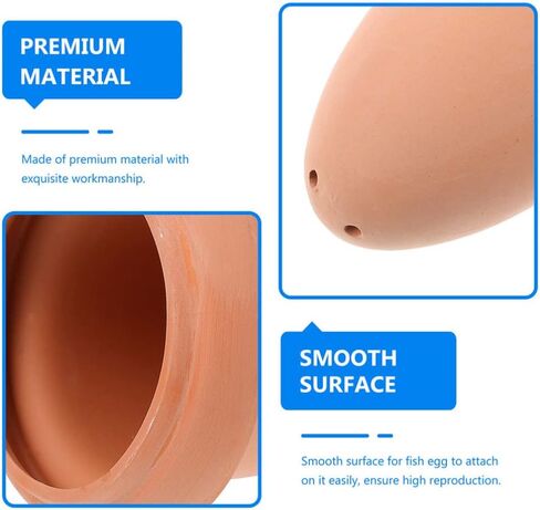 Fish Fish Breeding Cone Spawning Slates Ceramic Discus Angelfish Fish Reeding Cones Cave Bucket with Isolate Net for Aquarium Landscape Fish Tank Breeding Cage in Saudi Arabia