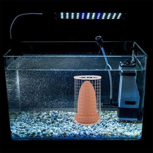 Fish Fish Breeding Cone Spawning Slates Ceramic Discus Angelfish Fish Reeding Cones Cave Bucket with Isolate Net for Aquarium Landscape Fish Tank Breeding Cage in Saudi Arabia