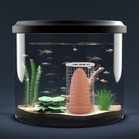 Fish Fish Breeding Cone Spawning Slates Ceramic Discus Angelfish Fish Reeding Cones Cave Bucket with Isolate Net for Aquarium Landscape Fish Tank Breeding Cage in Saudi Arabia