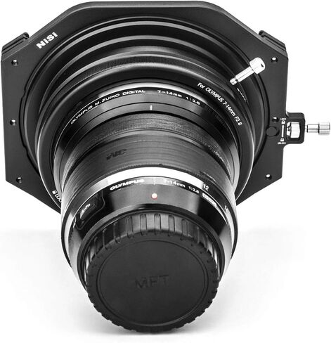 NiSi 100mm Filter Holder for Olympus 7-14mm f/2.8 PRO Lens | Holds 2 Filters 100x100mm and 100x150mm (ND, GND, Etc.), 360-Degree Filter Rotation | Long-Exposure and Landscape Photography in Saudi Arabia