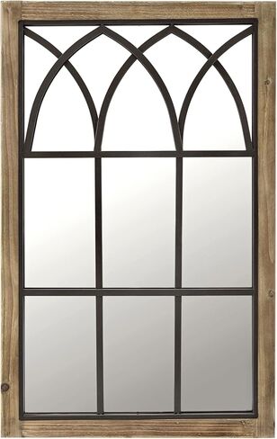 FirsTime & Co. Black Grandview Arch Wall Mirror, Rectangular, Wall Hanging Mirror for Bedroom, Entryway, Bathroom Vanity, Wood Frame, Farmhouse, 37.4 x 23.6 inches in Saudi Arabia