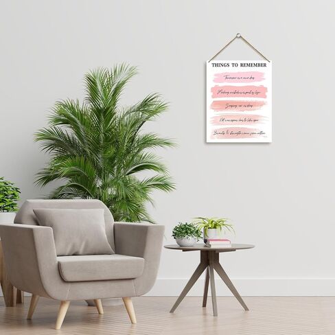 هدية الصحة العقلية للنساء والفتيات هدايا علم النفس العلاج مكتب العلاج ديكور خشبي لافتة معلقة، باب خشبي ملهم لوحة فنية جدارية للمنزل المستشار والمكتب والفصول الدراسية وغرفة النوم -22 in Kuwait