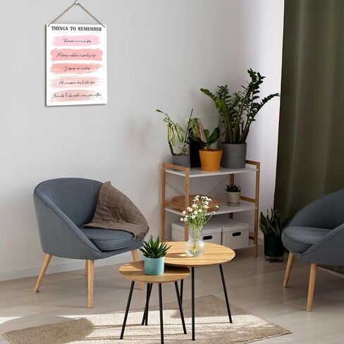 هدية الصحة العقلية للنساء والفتيات هدايا علم النفس العلاج مكتب العلاج ديكور خشبي لافتة معلقة، باب خشبي ملهم لوحة فنية جدارية للمنزل المستشار والمكتب والفصول الدراسية وغرفة النوم -22 in Kuwait