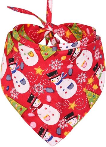 3 Pack Christmas Dog Bandana Reversible Triangle Bibs Scarf Accessories for Dogs Cats Pets Small in Kuwait