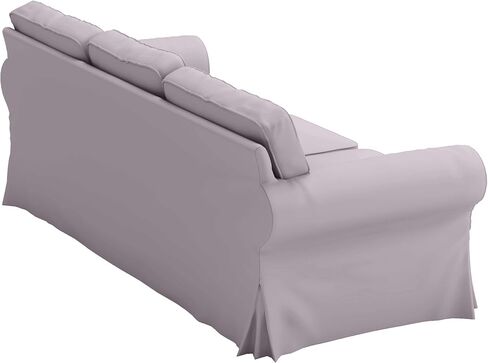 أغطية الأرائك مصنوعة خصيصًا ومتوافقة مع أغطية الأريكة ذات 3 مقاعد من IKEA Ektorp (البوليستر الكتان الرمادي الداكن، أريكة Ektorp) in Kuwait