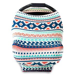 Premium Soft - Baby Car Seat Canopy, Nursing Cover, Breastfeeding Cover, Shopping Cart Cover, Stroller Sunshade, High Chair Cover, Car Seat Covers for Girls and Boys, Baby Seat Cover - Aztec in Saudi Arabia