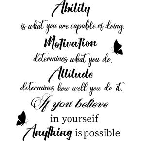 ملصقات جدارية تحفيزية من بلاستيك PVC قابلة للازالة باقتباسات ملهمة من امونم، ملصقات جدارية تحفيزية باقوال روحية، ديكور تعليمي للاطفال الرضع وغرفة النوم وغرفة المعيشة in Kuwait