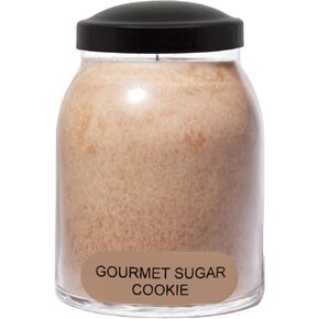 A Cheerful Giver - Gourmet Sugar Cookie Baby Scented Glass Jar Candle (6oz) with Lid & True to Life Fragrance Made in USA