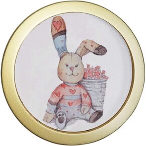 Levoberg Round Photo Frame Wooden Wall Mounted Stylish Picture Frame Home Decor Black 7 inch in Kuwait