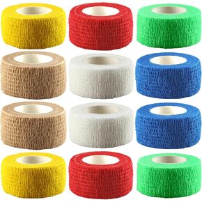 غلاف ضمادة ذاتية اللصق، غلاف ذاتي الالتصاق، غلاف بيطري مرن للكاحل من الإصابات الرياضية (1 بوصة 12 حزمة) in Kuwait