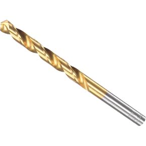 Twist Drill Bits, 7.8mm Drilling Diameter, Titanium Coated High Speed Steel 6542 Straight Round Shank - (Applications: for Stainless Steel Alloy Metal), 1-Piece in Saudi Arabia