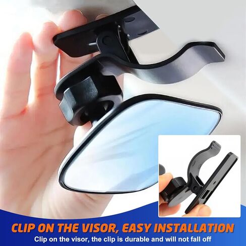 Automotive Car Interior Rearview Baby Mirror, Universal Wide Angle Convex Clip-on Mirror Adjustable Rearview for Infant Toddler Children in Kuwait